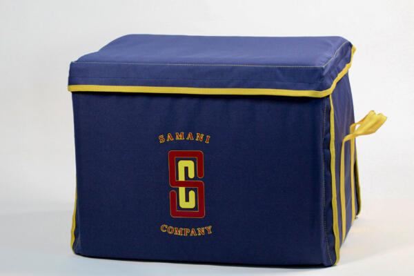 Blue Bag with Yellow Trim