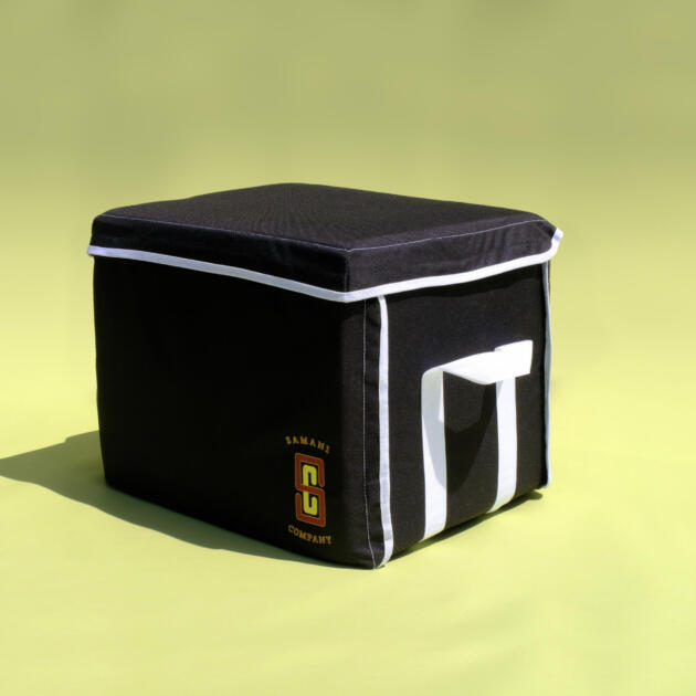 Black Bag with White Trim